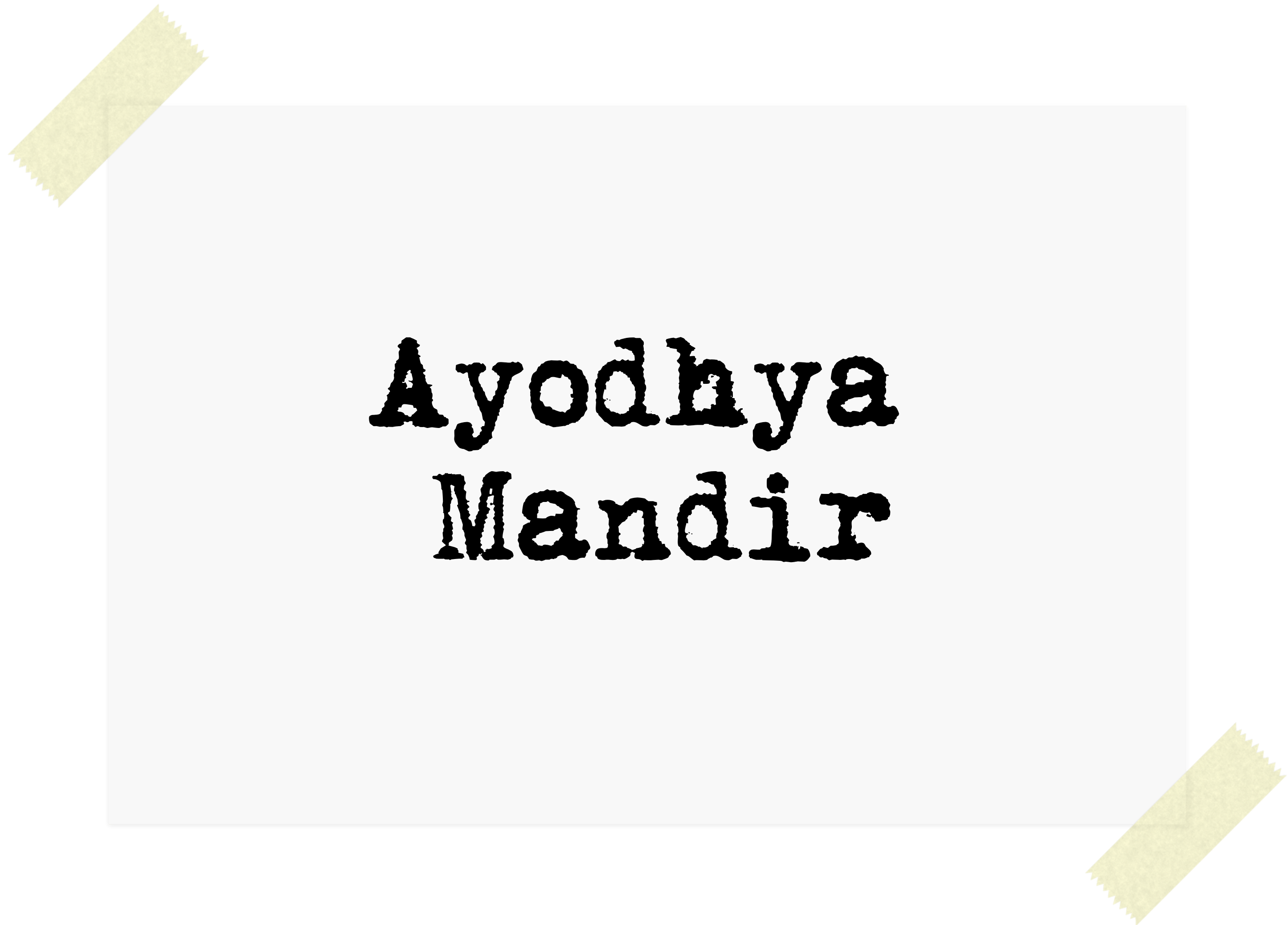 Ayodhya Mandir - back