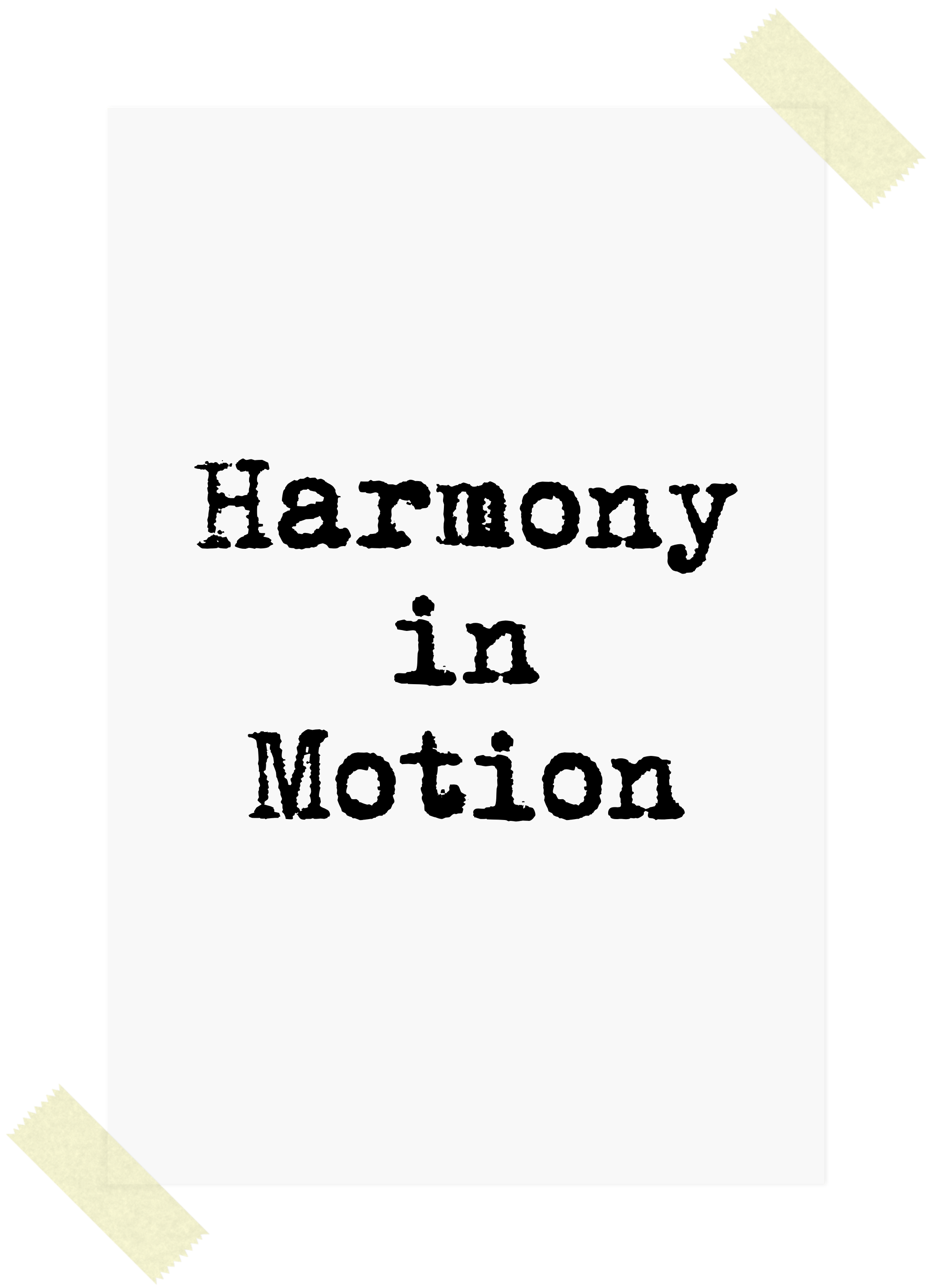Harmony in Motion - back